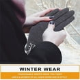thumbnail image 3 of waterproof gloves Three Open Gloves Winter Women's Velvet Thermal Gloves Cycling And Screen Gloves 2PCS, 3 of 7
