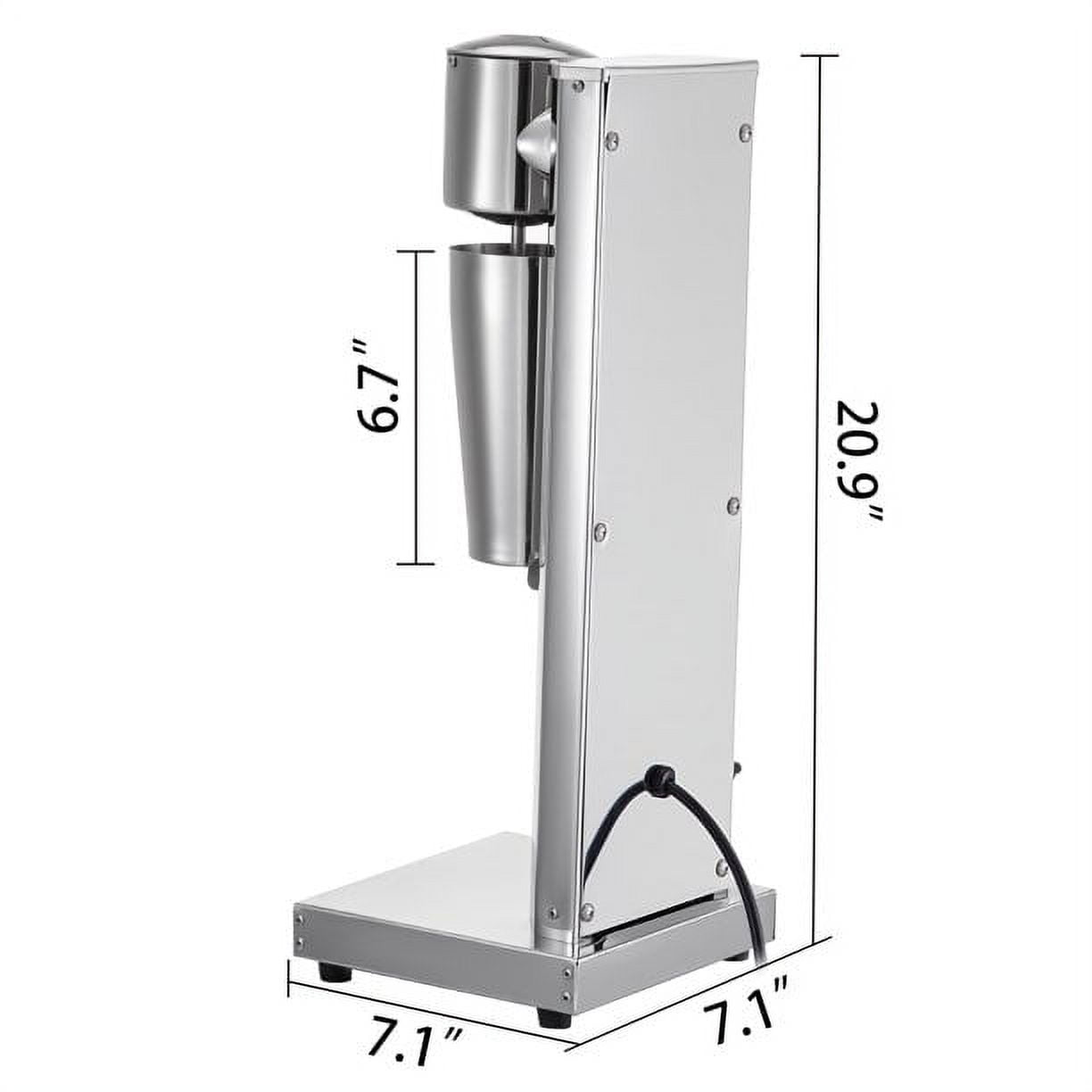 VEVORbrand 180W Commercial Electric Milkshake Maker Drink Mixer Milkshake Machine Smoothie Milk, Silver