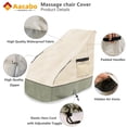 thumbnail image 4 of Funda para sillón de masaje Aacabo, 150 x 99 x 140 cm, impermeable y resistente al polvo, 4 of 8