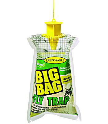 New Packs Rescue Disposable Fly Trap Non-Toxic No Touch Bait Useful 