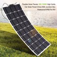 thumbnail image 4 of Flexible Solar Panels 18V 100W High Quality Car Solar Panel Monocrystalline Silicon With Junction Box Waterproof IP65 For RV, 4 of 10