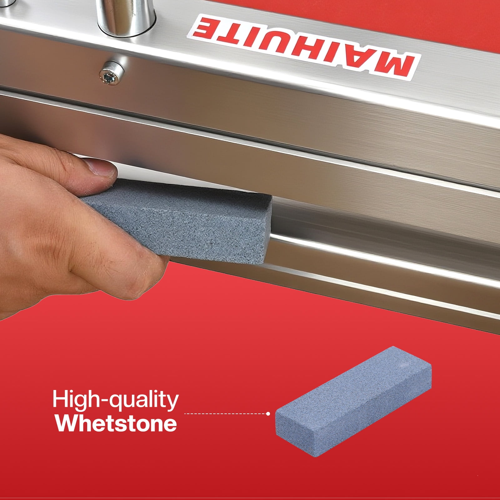 10mm Thick Floor Cutter - 13" Pro Vinyl Floor Cutter for LVP, LVT, WPC, SPC, PVC, VCT, Rigid Core Vinyl Flooring - Honing Stone Included -