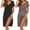 Black,leopard, variant on 3 Pack of Nightgowns Womens House Dress Floral Print Nightgown Mumu Dress