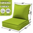 thumbnail image 3 of Kimunuk Outdoor Deep Seat Cushion Set for Patio Furniture, Splash-Proof & Fade Resistant, 22" L X 22" W X 4" H, Grass Green, 3 of 6