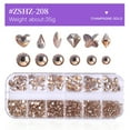 thumbnail image 2 of Ensemble de Décorations d'Ongles 12 Grilles avec Papillon et Forme de Cœur Flatback, 2 of 6