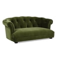 thumbnail image 2 of Kiki 36.5" Chesterfield Dog Sofa Bed Medium Olive Green Velvet, 2 of 8