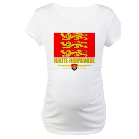 

CafePress - Haute Normandie (Flag 10) Maternity T Shirt - Cotton Maternity T-shirt Cute & Funny Pregnancy Tee