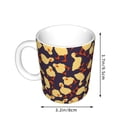 thumbnail image 2 of Yiaed Cute Small Farm Birds Print Ceramics Coffee,Large Handle Design,Extra Large Tea and Coffee Cup for Office and Home Mugs, 2 of 6