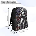 thumbnail image 4 of Goofa The Nightmare Before Christmas Pattern Large Capacity Backpack – Padded Laptop Compartment, Ergonomic Design for School, Work, Travel, and Outdoor Activities, 4 of 8