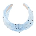 thumbnail image 5 of Unique Bargains 1 Pc Cute Colored Diamond Knotted Headband Headbands for Women Blue, 5 of 5
