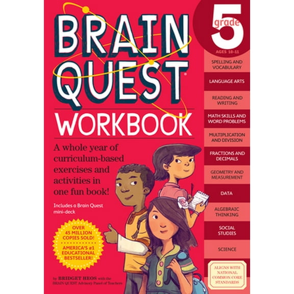 Pre-Owned Brain Quest Workbook: 5th Grade (Paperback) 0761182780 9780761182788