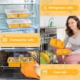 thumbnail image 2 of Silicone Freezer Tray with Lid – 2-Cup Soup Freezer Container Molds, Large Ice Cube Trays for Freezing Soup, Sauce & Broth, Meal Prep & Food Storage – Oven & Dishwasher Safe, 2-Pack, 2 of 6