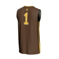 thumbnail image 3 of Unisex GameDay Greats #1 Brown Wyoming Cowboys Lightweight Basketball Fashion Jersey, 3 of 4