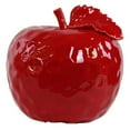 thumbnail image 2 of Urban Trends Dimpled Ceramic Apple Figurine with Stem and Leaf, 2 of 2