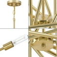 thumbnail image 4 of Progress Lighting Astra 8-Light Chandelier, Satin Brass, Steel, Modern, No Shade, 4 of 7