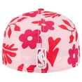 thumbnail image 4 of Men's New Era Red Atlanta Hawks Palm Fronds 2-Tone 59FIFTY Fitted Hat, 4 of 6