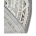 thumbnail image 7 of Unique Loom Williamsburg Collection Area Rug - Allover (3' 7" Round Gray/Black), 7 of 7