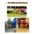 thumbnail image 3 of Accreate 3/8" Skid Steer Attachment Plate, Skid Steer Mount Plate with 2" Removable Trailer Hitch Receiver, Universal Quick Attach Mount Loader Plate for Tractors, 3 of 7