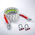 thumbnail image 4 of 1x Trailer Rope Nylon Tow Recovery Rope Tow Rope With 2 Hook For Truck ATV 3/5 Tons Replacement Automobiles Parts, 4 of 8