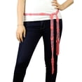 thumbnail image 4 of NYFASHION101® Silver-Tone Beaded Skinny Fishnet Shawl Scarf Waist Belt - Pink, 4 of 4