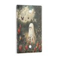 thumbnail image 2 of Yayeee Blank Wall Plate Cover 1-Gang 4.5"x2.7" Home Unused Decorative Outlet, Ghost in Strawberry Fields, 2 of 7
