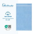 thumbnail image 4 of Cotton Paradise 100% Cotton Turkish 4 Piece Hand Towel Set, Soft Absorbent Face Towels Clearance Set, Sky Blue, 4 of 6