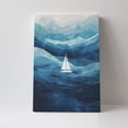 thumbnail image 4 of 16x24 inch Canvas Frameless Painting Ocean And Ship,Apartment Bathroom,Living Room,Office,Cafes Decor Wall Accents,For Ship Lovers Funny Gifts,Modern Art Ocean And Ship Decorative Paintings, 4 of 6