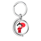 thumbnail image 1 of Blanco Rojo Japón Cartoon Rotating keychain Metal Keyring Holder, 1 of 2