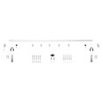 thumbnail image 5 of Miseno Mbdh0005x78 78-3/4" Bent Strap Barn Door Hardware Kit - Stainless Steel, 5 of 7