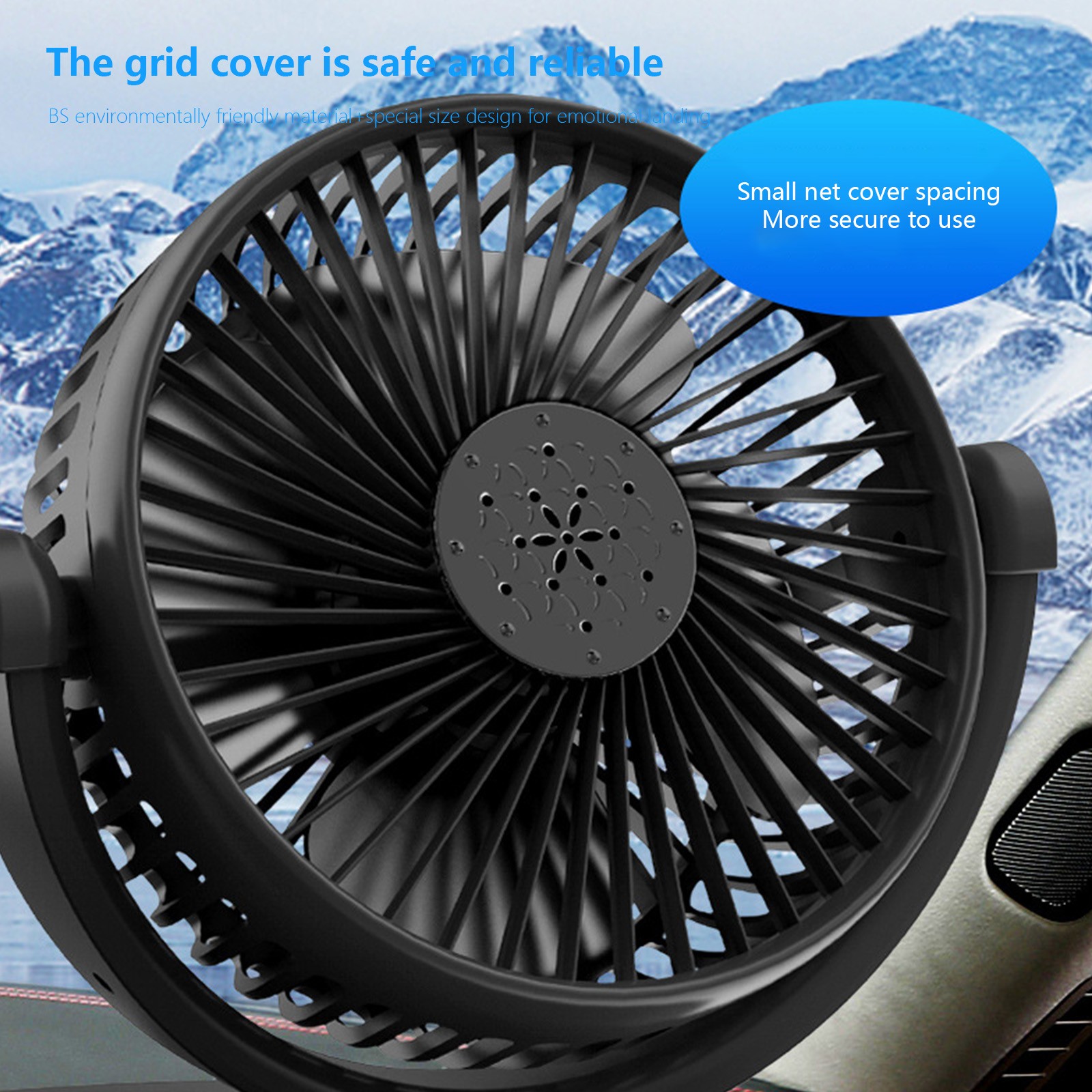 Cameland Car Accessories Car Fan Portable Vehicle Fan Electric Fan