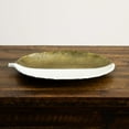 thumbnail image 6 of Nearly Natural Dual Tone Leaf Accent Tray - 14" - Gold and White, 6 of 8