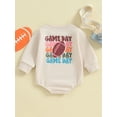 thumbnail image 4 of Bagilaanoe Newborn Baby Girl Boy Oversized Romper Sweatshirt Long Sleeve Bodysuits Letter Print Pullover 6M 12M 18M 24M Infant Casual Tee Tops, 4 of 8