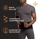 thumbnail image 3 of Faja lumbar cómoda para hombre de Tommie Copper, transpirable y absorbente de sudor, soporte de compresión para espalda y músculos para uso diario - Negro - L/XXL, 3 of 5