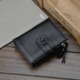 thumbnail image 4 of Cartera para hombre con cremallera de piel sintética, monedero plegable para ventana de identificación y bolsillo para monedas, 4 of 5