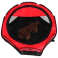 thumbnail image 6 of NFTIGB Pet Cat Dog Portable Foldable Cage Exercise & Play Tent Mesh Cover Indoor/Outdoor Use Red, Durable Octagon Playpen for All Animals, Water Resistant Soft-Sided, 28 Inches Large, 6 of 9