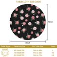 thumbnail image 3 of Pioneer Flower Floral Print Pattern Round Tablecloth 60 X 60 Inch, Wrinkle Resistant Wipeable Table Cloth for Kitchen Dining Picnic Patio Party, 3 of 6