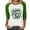 Green, variant on Ohufall 3/4 Sleeve Shirts for Women St Patricks Day Shirt Crewneck T-shirts 2026 Trendy Plus Size Raglan Tops, S-5XL