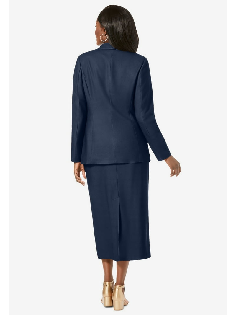 Jessica London Women's Plus Size Two Piece Single Breasted Jacket