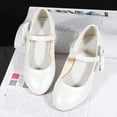 thumbnail image 3 of Zapatos de tacón alto para niñas, zapatos de princesa, zapatos de vestir, zapatos de alto rendimiento, zapatos de cristal para niñas pequeñas, 3 of 5