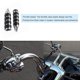 thumbnail image 5 of Publillas de motocicleta Anti deslizamiento Diseño de goma punteado Estilo de extremo puntiagudo Funcionamiento fácil con ajuste para automóviles Motocicletas Modificación Tipo 2 22mm seitruly VI002288-02B, 5 of 7
