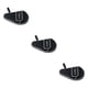 thumbnail image 2 of Estuche para raqueta de tenis Naiovety Oxford Negro con cremallera exterior para 3 pelotas, 2 of 6