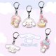 thumbnail image 4 of Llavero acrílico de Anime Sanrio Kuromi My Melody Cinnamoroll Kawaii, colgante de periferia de Anime, colgante de mochila escolar Linda para estudiantes, 3-5Cm, 4 of 4