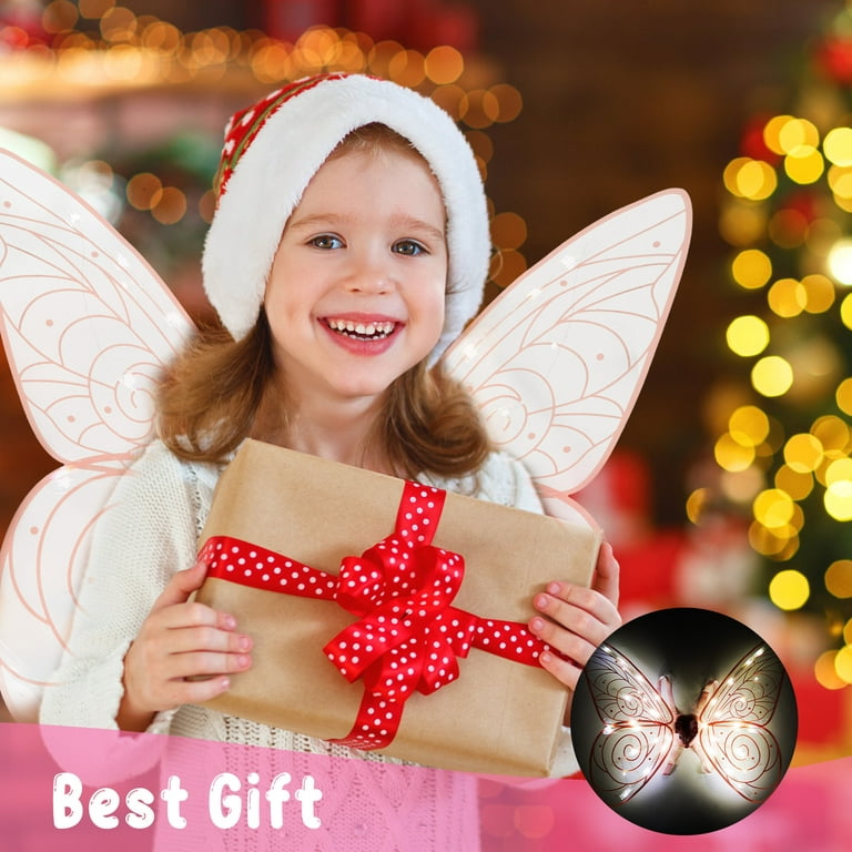 Electric Light Up Butterfly Wings Moving with Music - Girl Toys Princess  Toys,3 4 5 6 7 8 Year Old Girl Gifts,Toys for Girls 4-6 5-7 for Christmas