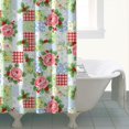 thumbnail image 4 of Pioneer Flower Floral Print Pattern Shower Curtain 84"x72", Bathroom Decorative Shower Curtain Set with 12 Hooks, Waterproof Washable, 4 of 6