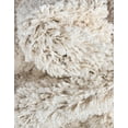 thumbnail image 4 of Unique Loom Hygge Shag Collection Area Rug - Misty (3' 3" Round Ivory/Beige), 4 of 7