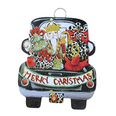 Christmas Elegant Truck Charm Metal Nutcracker C22000