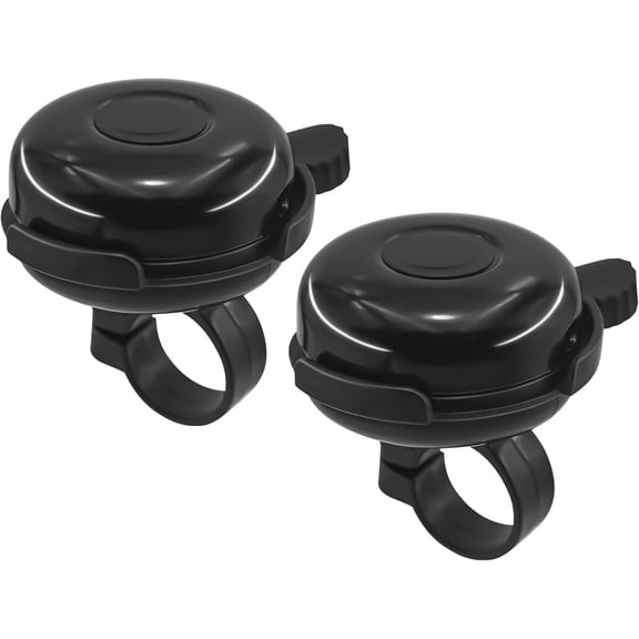 2‑Pack Aluminum Bike Bell for Adults – Loud Crisp Ring, Durable Alloy Construction, Easy‑Mount Cycling Safety Accessory for Mountain, Road, and Commuter Bikes