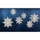 thumbnail image 1 of Set Of 6 Snowflake Shaped Strings For Window Decoration, 1 of 5