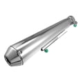 thumbnail image 1 of Tubo de escape de motocicleta Unique Bargains 1,42'' entrada silenciador Tono cromado de Acero inoxidable, 1 of 7