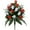 Red, variant on Artificial Rose Bouquet for Cemetery,Silk Flowers with Vase for Outdoor Grave Decor,Long-Lasting Memorial Arrangement for Headstone